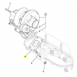 JCB dieselmax 3 pakopos turbokompresoriaus tarpiklis
