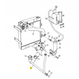 Aušinimo skysčio žarna jcb ekskavatorinis krautuvas 3cx 4cx
