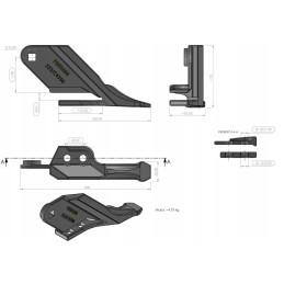 Dešinės pusės dantis jcb 332 c4390