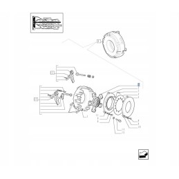 Sankabos diskas naujas holland korpusas 5092794 cnh