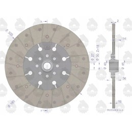 Sankabos diskas fi 325 pias 18 cutters c 385 premium