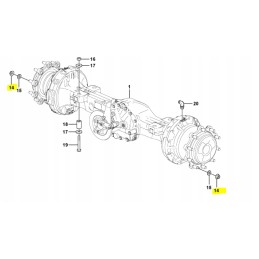 Volvo stebulės smeigės veržlė 11881210