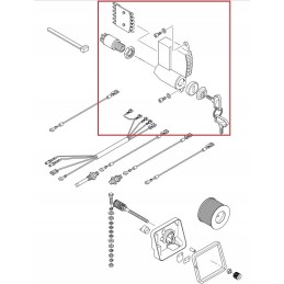 Hatz uždegimo jungiklis 12v skirstytuvas su 5 diodais 02399401