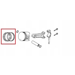 Honda gx 120 ploni std žiedai 13010 z4f 004