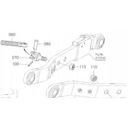 Skirstomas kaištis 6 3 36 kubota 3j080 20030