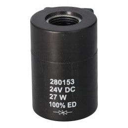 Ritė 24vdc 27w fi16 2h 53mm su diodu