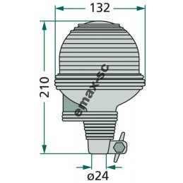Blykstės įspėjamoji lemputė 12v h1 lanksti