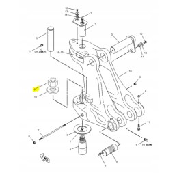 Kūginė kaiščio veržlė cat 428e 8t3652