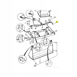 Kaušo cilindro įvorė JCB 1207 0011 45x39x58