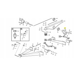 Volvo savivarčio pakabos įvorė