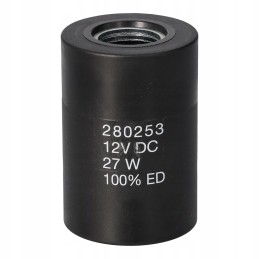 Bucher ritė 12vdc 27w fi16 2h 53mm din su diodu