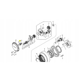 Originali Volvo ekskavatoriaus galutinės pavaros žvaigždutė