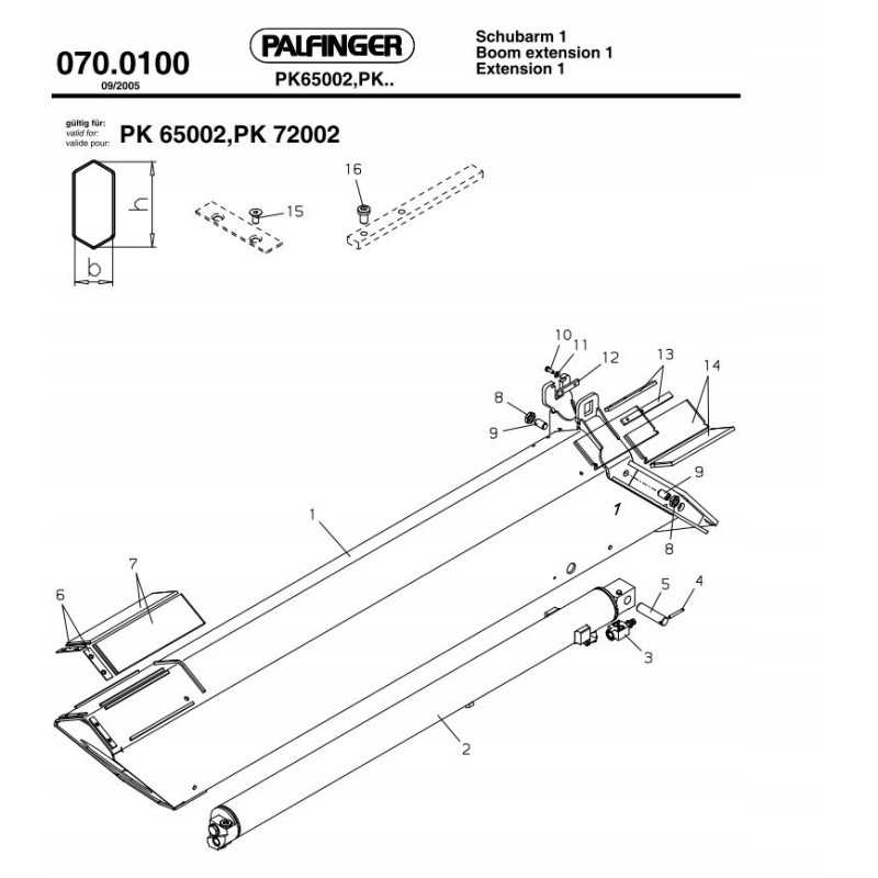 Palfinger prailginimo vožtuvas
