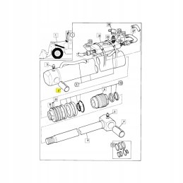 Strėlės cilindro įvorė jcb 1206 0018 32 5x39x79