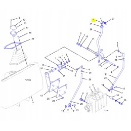 Cat ekskavatoriaus krautuvo jungiklis