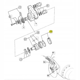 Rankinių stabdžių kaladėlės jcb 15 920103 15 913501 478 00849