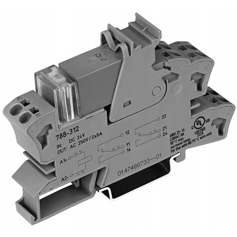 Sąsajos relė 2p 16a 24v dc rt 2 agni