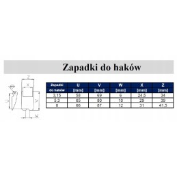 Pasukamas kablys su antgaliu 8t HDS kabliukas