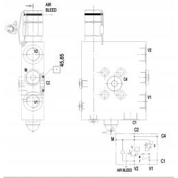 Hiab 330bar hidraulinis svirties užraktas