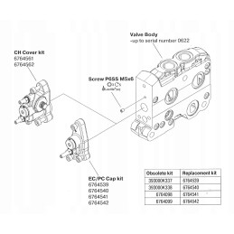 Platintojo konsolė parker l90ls epsilon e61093 393000k337