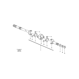 Polos trumpas priekis New Holland B 95 100 110 oem