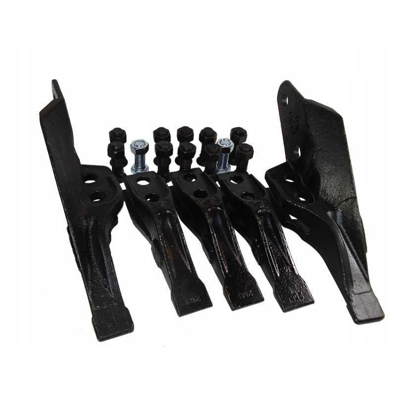 JCB 3CX galinių kaušo dantų rinkinys, 5 vnt