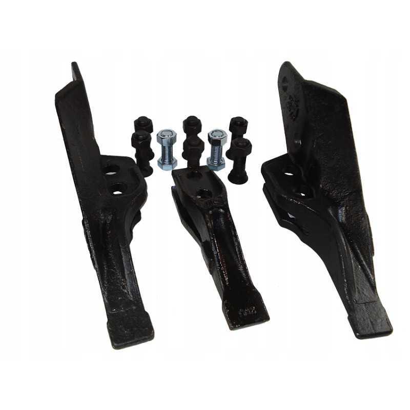 Galinių šaukštų dantų rinkinys JCB 3CX, 3 vnt