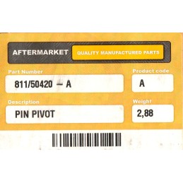 Jcb rankos jungties kaištis 811 50420