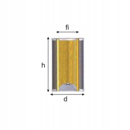 Filtro įdėklas fi31 h 130mm d70