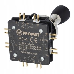 Vairasvirtės svirties jungiklis, 4 padėčių grįžimas