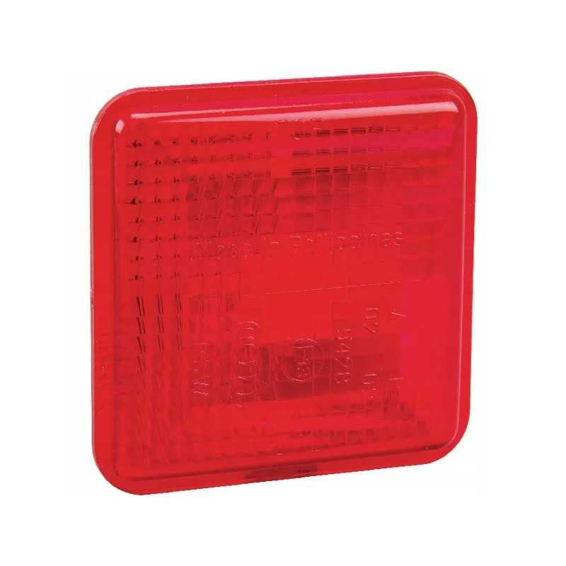 Raudonas rūko žibinto gaubtas