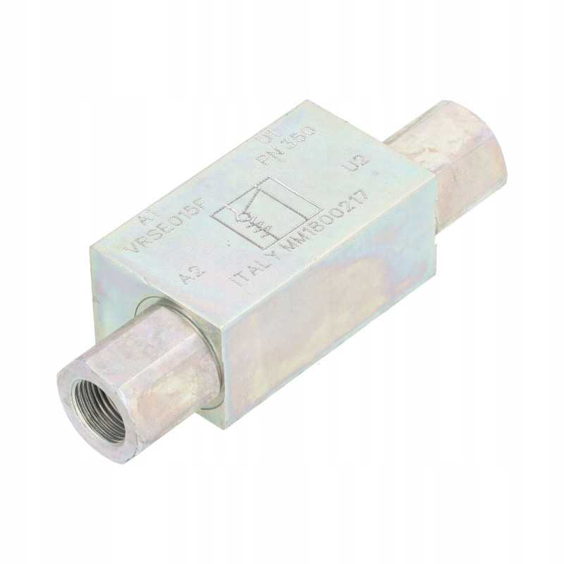 Vieno valdymo atbulinis vožtuvas 3 8 šaukštai 3