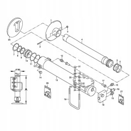 Atlaso atraminis užraktas, 3 skylės linijoje