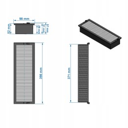 Salono filtro korpusas 47565055 84579424 arba sc70116