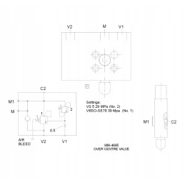 Hiab prailginimo cilindro spyna
