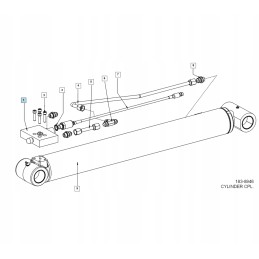 Hiab prailginimo cilindro spyna