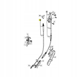 JCB 910 28400 variklio gesinimo kabelis