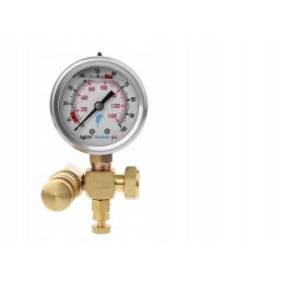 Dujų pildymo komplektas, slėgio matuoklis hidrauliniams plaktukams