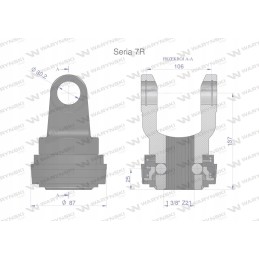 Šakinis krautuvas su žiedu 1 3 8 z21 30x106 7r c serija