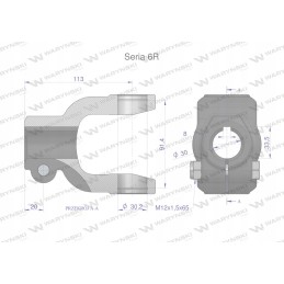 Šakės anga 8 sr anga 30mm 30 2x91 4 serija 6r