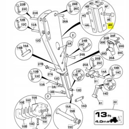 Metalinė poveržlė teleskopo stiklinei jcb 3cx 4cx 331 30894