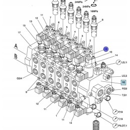 Olsberg PV90 ritės loglift ritės tarpiklis 9810323