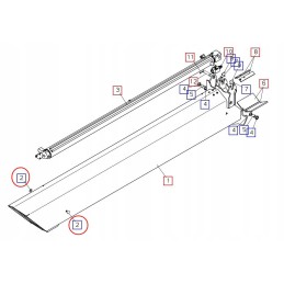 Palfinger skaidrė 30x6mm