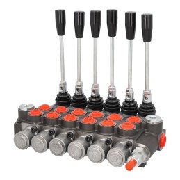 6 sekcijų hidraulinis skirstytuvas