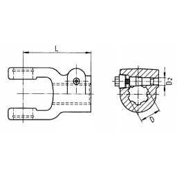 Šakė su užveržimo varžtu, suspaudimo kūgis 1 3