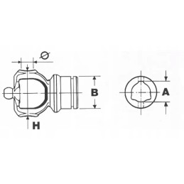 Šakė ant profiliuoto vamzdžio su spyruokliniu žiedu 3