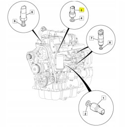 JCB 3CX 320 04554 šalto užvedimo jutiklis