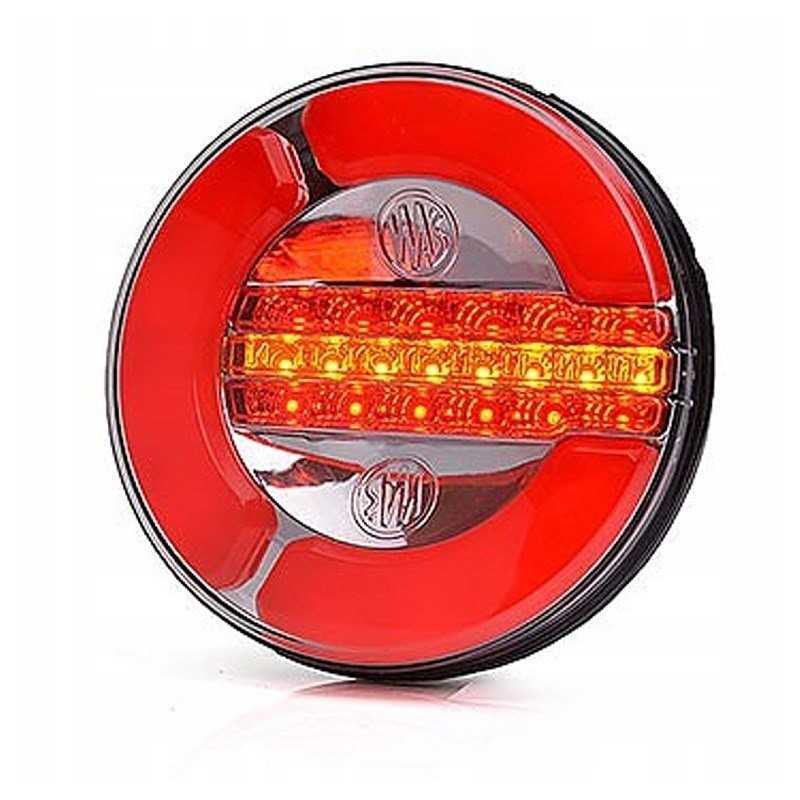 3 segmentų lempų komplektas, apvalūs diodai, 12 24v