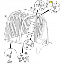 Durų vyriai jcb 8014 8016 8018 535 125 535 140 331 31247