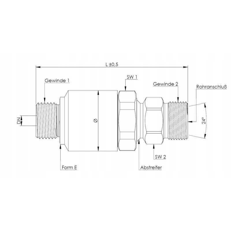 Pasukama jungtis krueger ag 1 2 m22x1 5 14s
